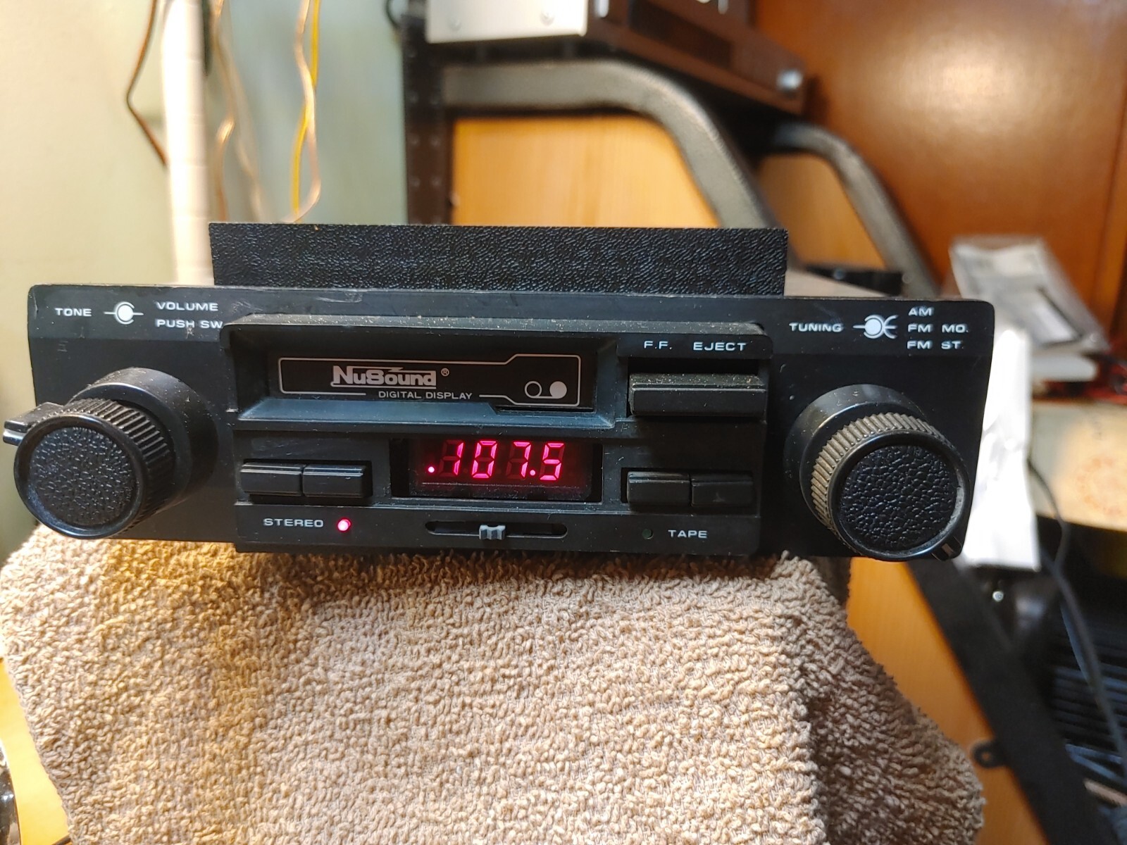 Old School 70s NuSound Car Stereo JCS720 Cassette Audio Deck Vintage Radio Clean