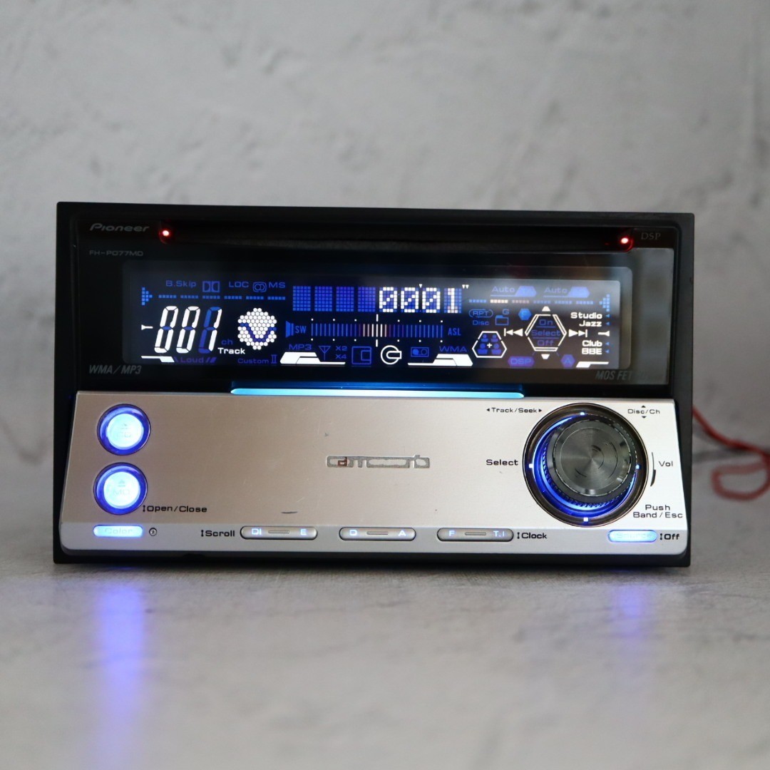 Carrozzeria FH-P077MD 2DIN CD MD CD-R/RW MDLP DSP Fully maintained Working JP