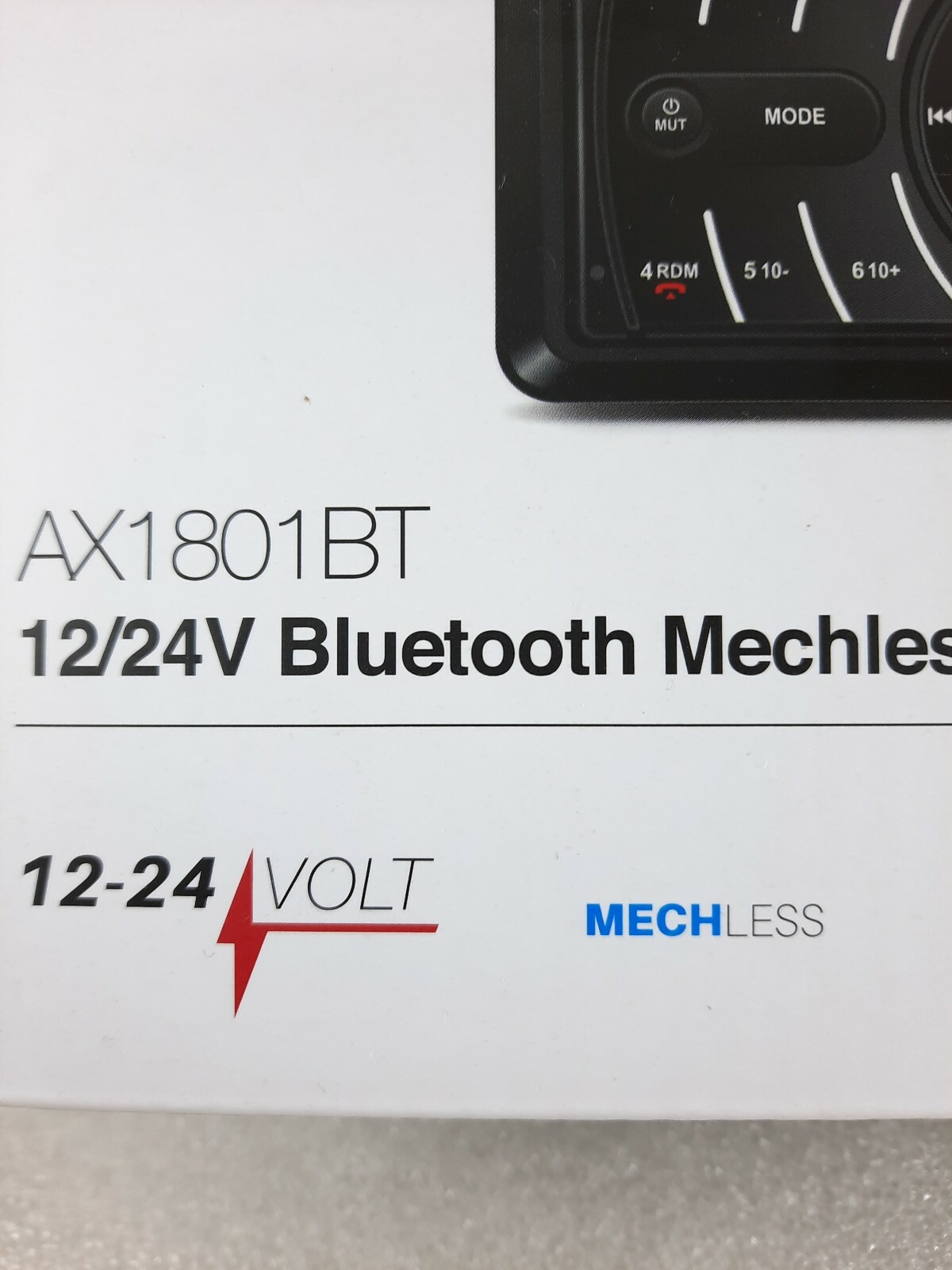 24 Volt Stereo Radio for Truck Tractor 12/24v Bluetooth Single DIN Head Unit USB
