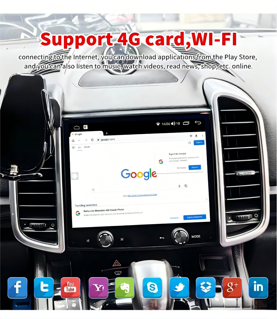 8.4″ Android Navigation Car GPS Stereo Radio For Porsche Cayenne 2010-2017 128G