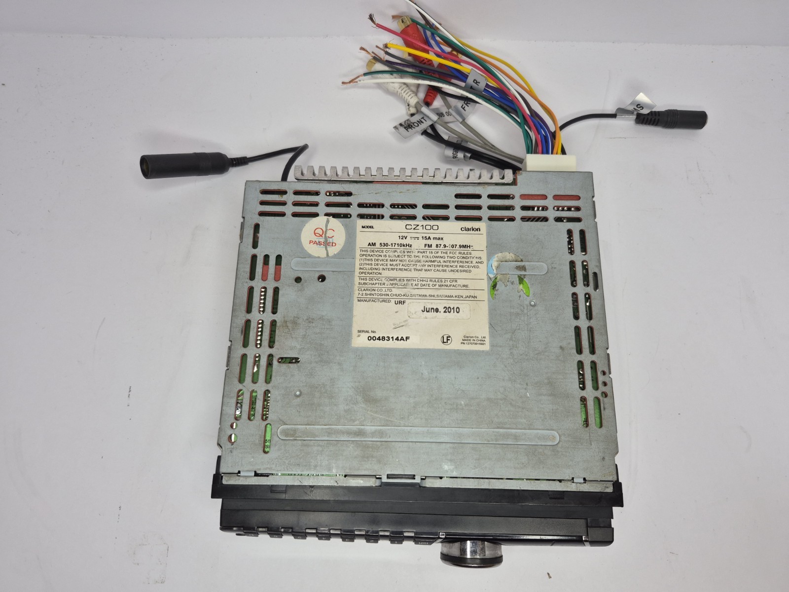 Clarion CZ100 CD/MP3/WMA Receiver Radio Player