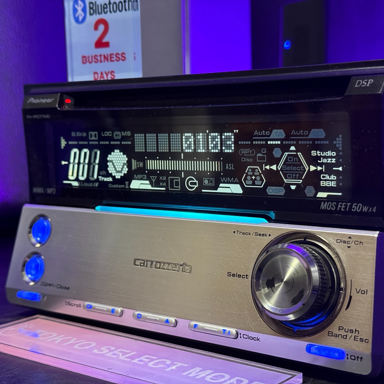Pioneer Carrozzeria FH-P077MD 2DIN Car Audio CD MD Player Added BT JDM In Stock