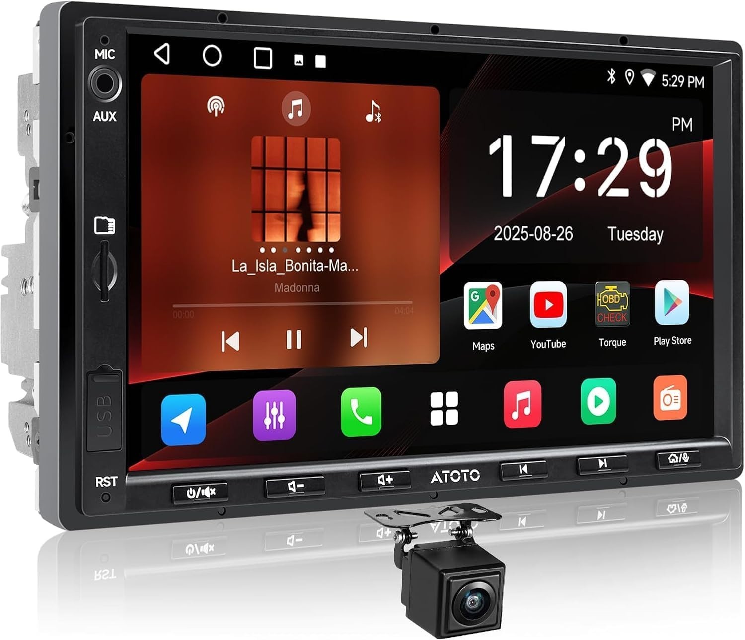 Wireless CarPlay Android Auto Car Stereo 2+32GB Touchscreen