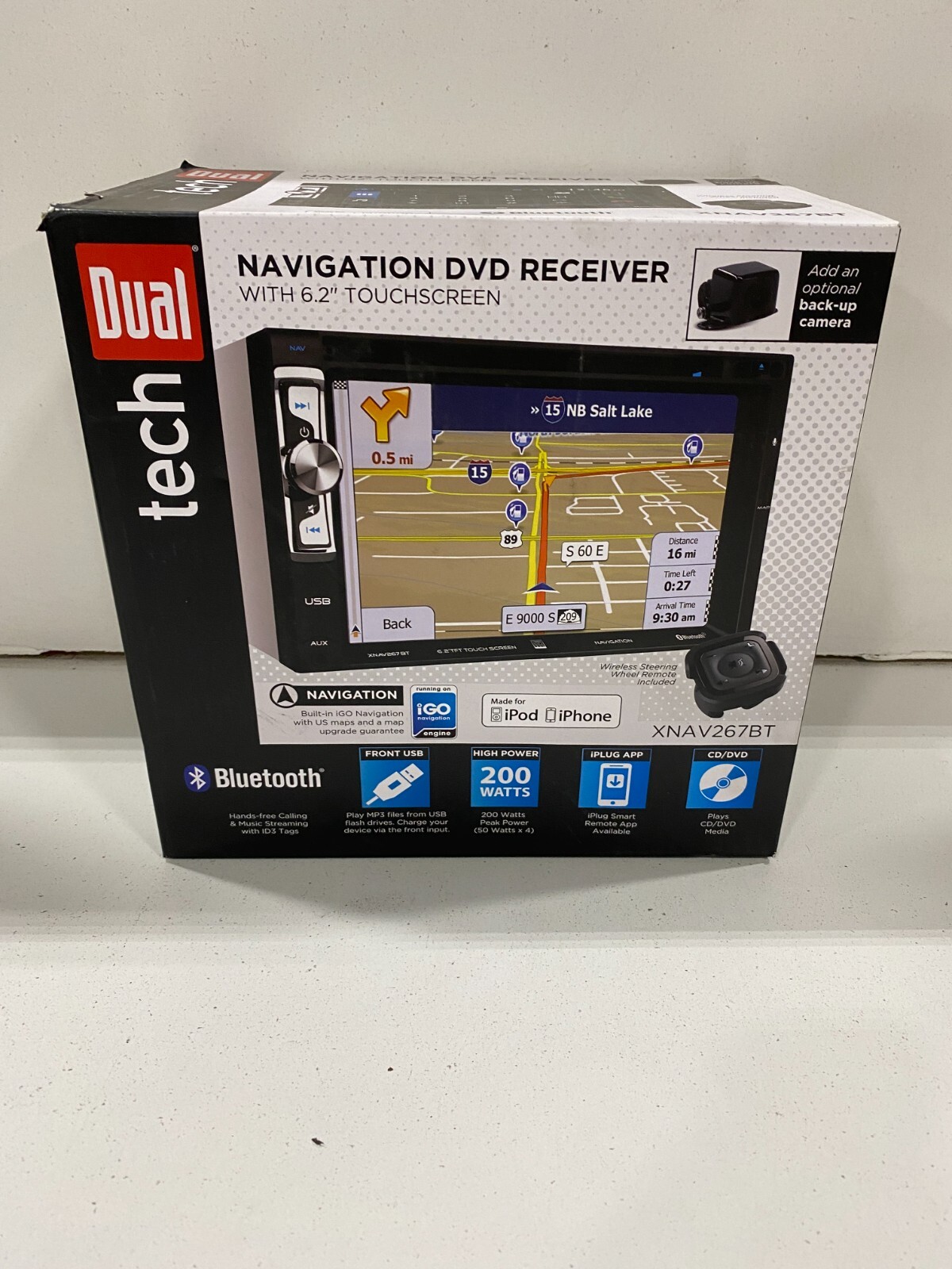 Dual Tech XNAV267BT Bluetooth Navigation Mechless Receiver Touchscreen RADIO