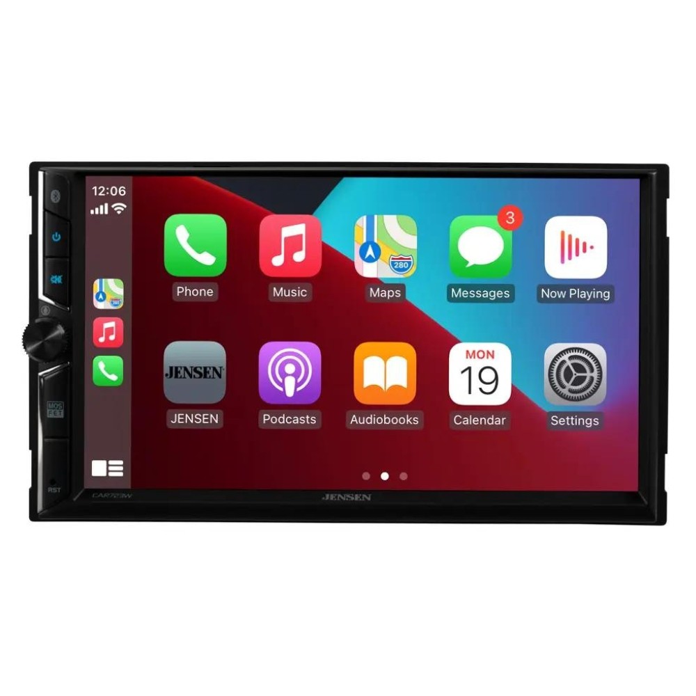 Jensen CAR723W 7″ Double-DIN Digital Multimedia w/ Backup Bullet Camera