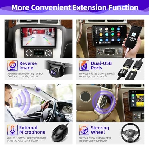 for Chevy Silverado Suburban Tahoe GMC Sierra Yukon 2007-2013 Radio Compatible