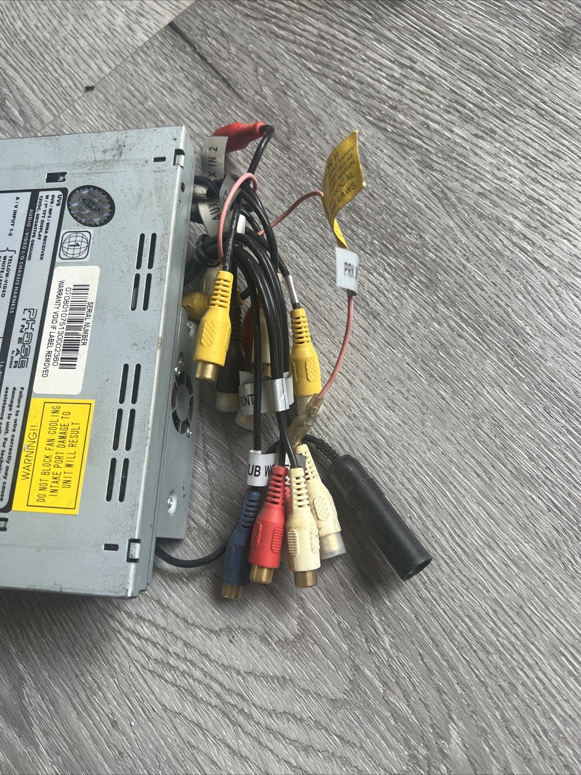 Phase Linear Jensen DVD/MP3/WMA/ In-Dash Car Stereo Model UV8