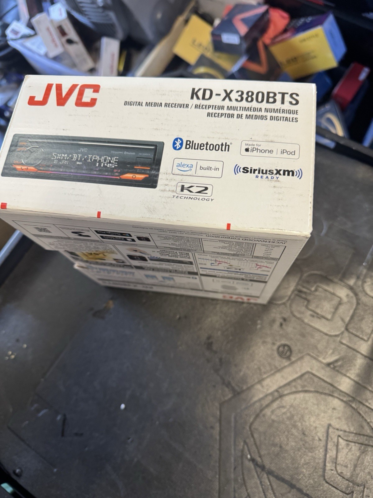 JVC KD-X380BTS Digital Media Receiver Bluetooth/USB/SiriusXM, App Compatibility