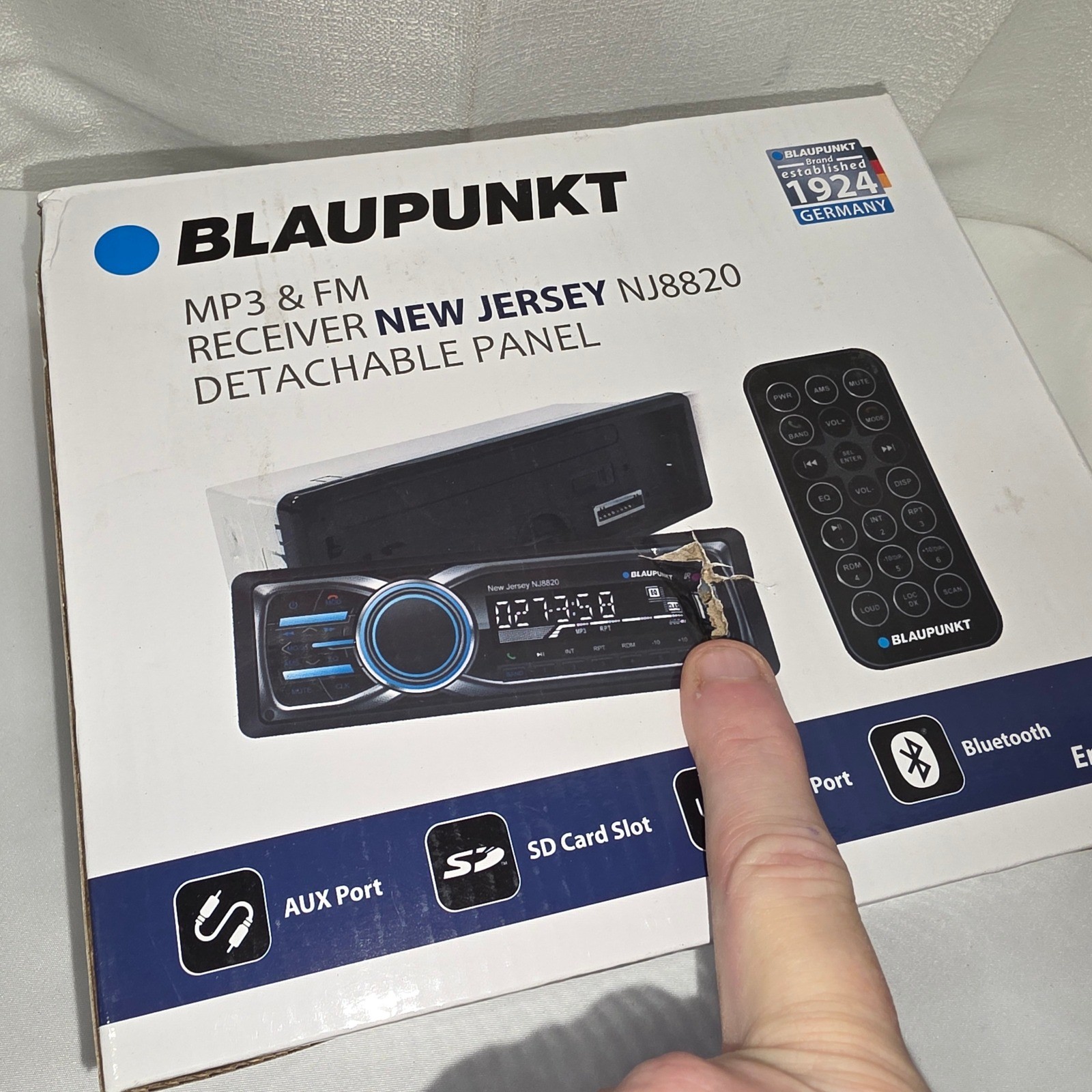 Blaupunkt New Jersey Car MP3 FM Receiver Bluetooth USB SD Detachable Panel