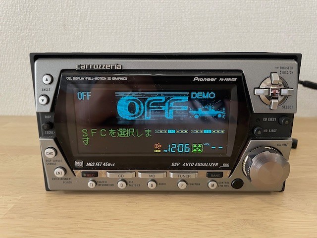 Pioneer Carrozzeria FH-P99MDR 2Din Car Audio CD MD Bluetooth Player Tested