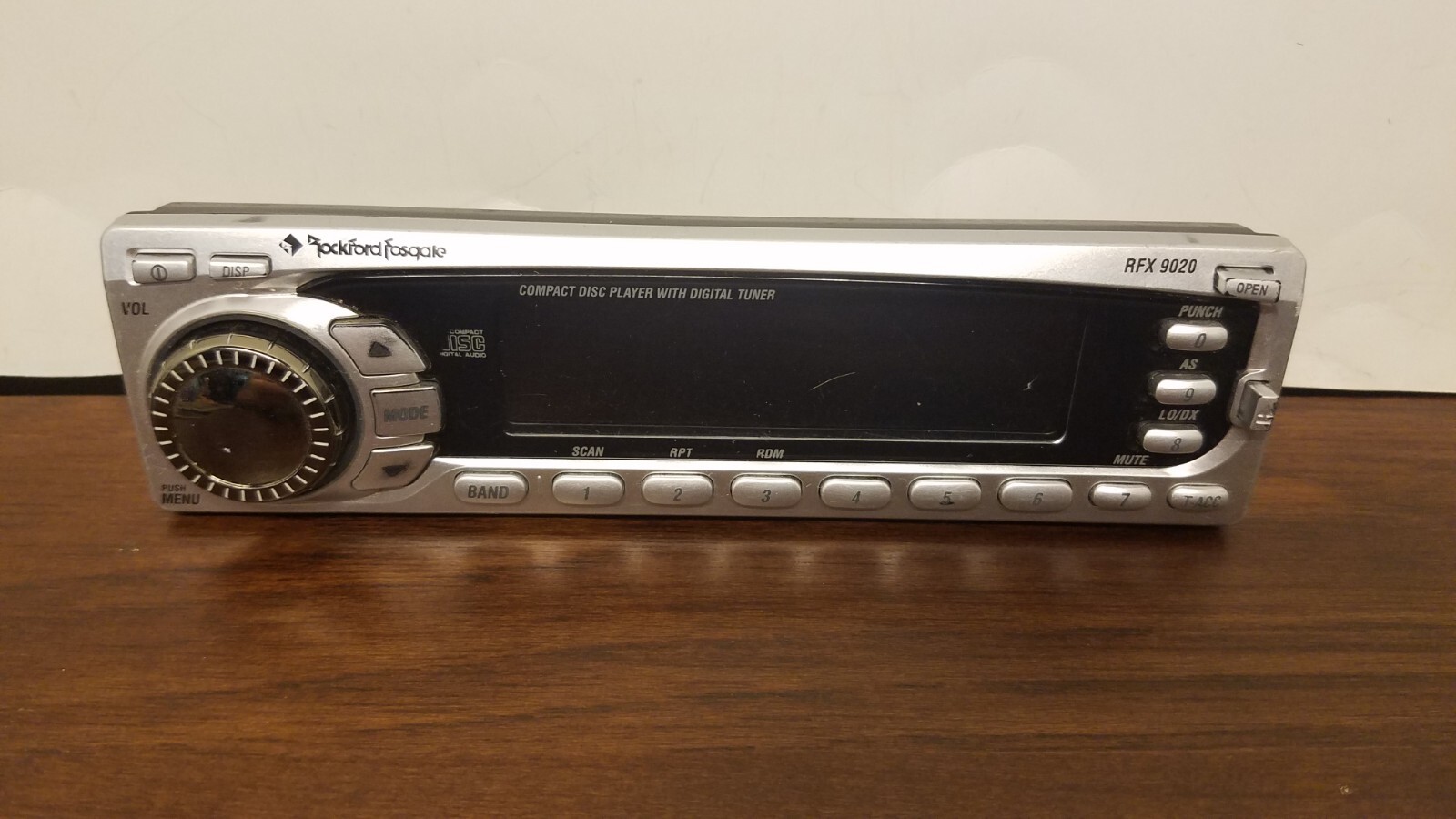 Rockford Fosgate RFX-9020 Faceplate only *UNTESTED *READ For PARTS OR REPAIR
