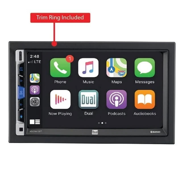 Dual Electronics XDCPA10BT 7 inch Double DIN Car Stereo Apple CarPlay & Android™
