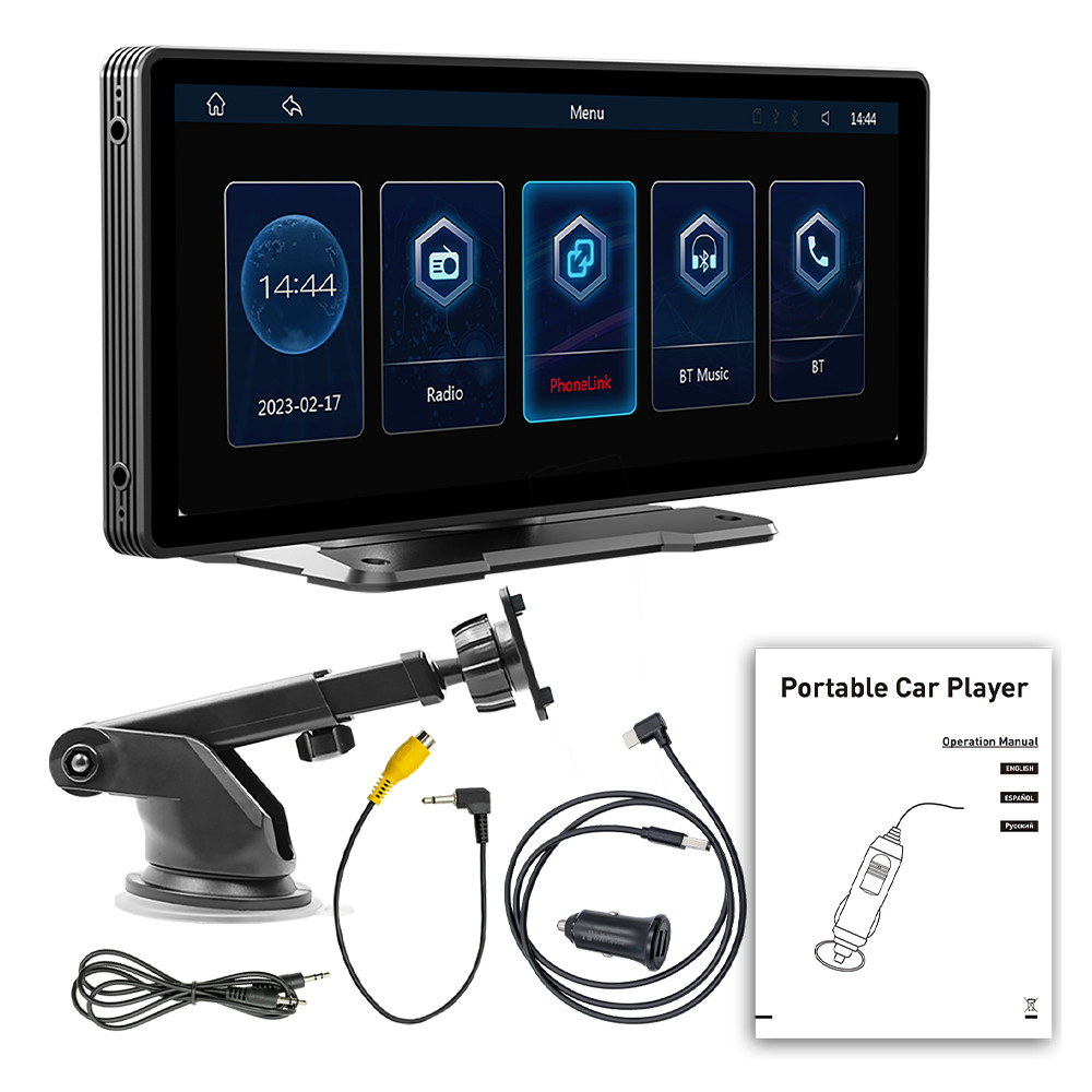10.26″ Portable Car Stereo Wireless Apple CarPlay Android Auto IPS Screen Radio