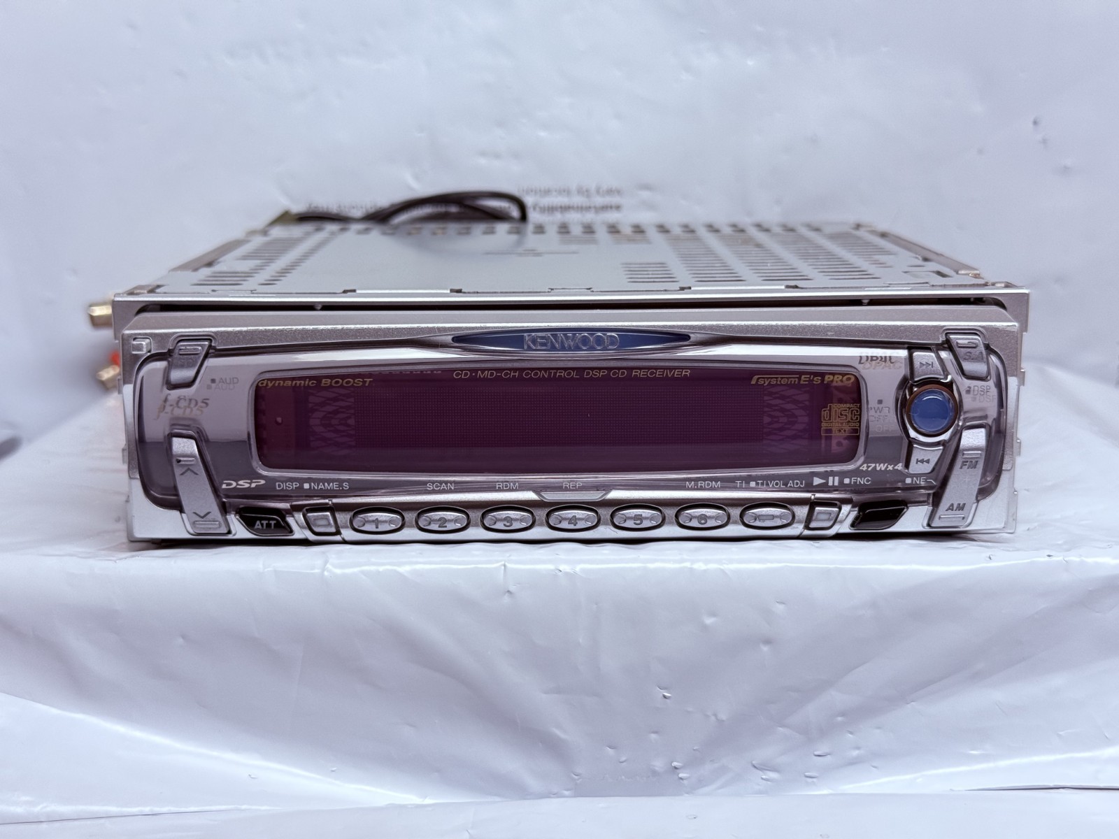 Kenwood f-CD5 JDM Car CD Player Receiver Japan w/ External Bluetooth Tested