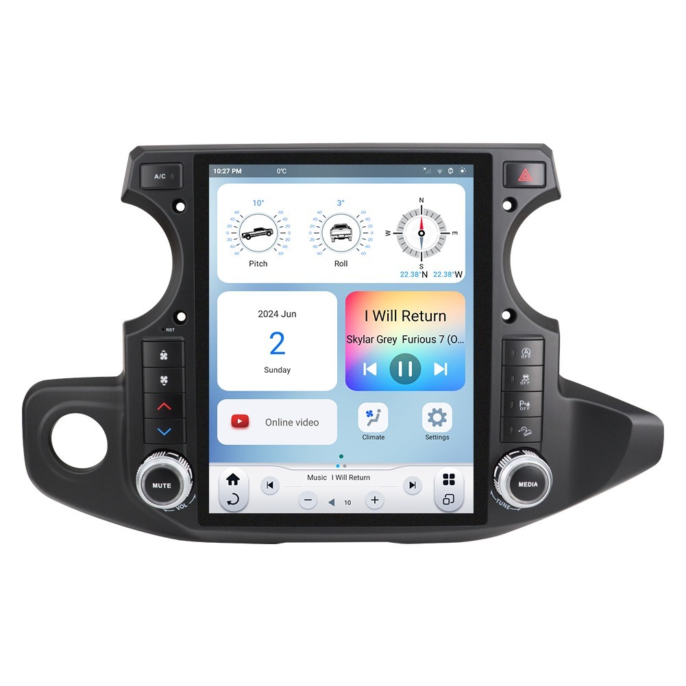 LINKSWELL GEN 6 T-Style Radio for Jeep Wrangler JL Gladiator 2018-2023 Carplay
