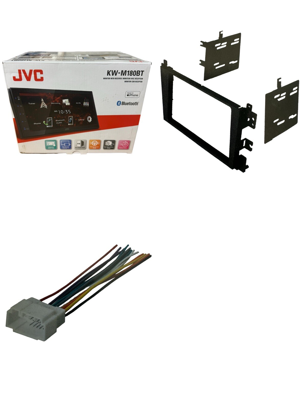 2 Din Jvc Package car stereo dash radio kit Bluetooth for Acura TL 1999-2003