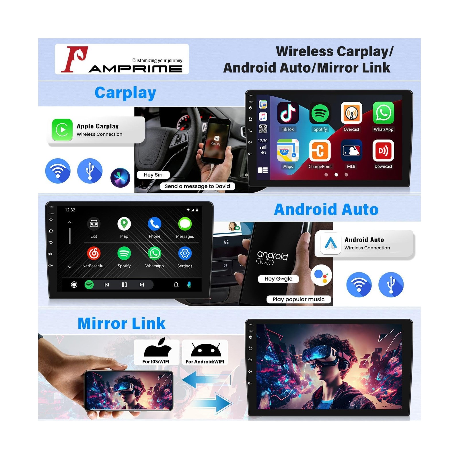 [4+128G] Android 15 Car Radio Stereo for Jeep Patriot Compass 2010-2016 with …