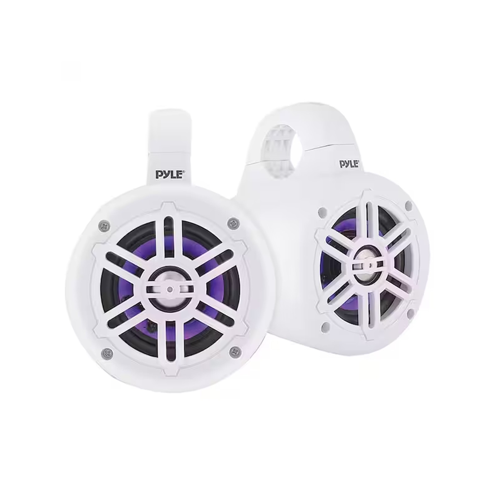 Enrock Bluetooth Marine Receiver, 4″ 300W Multicolor LED Tower Speakers (Pair)