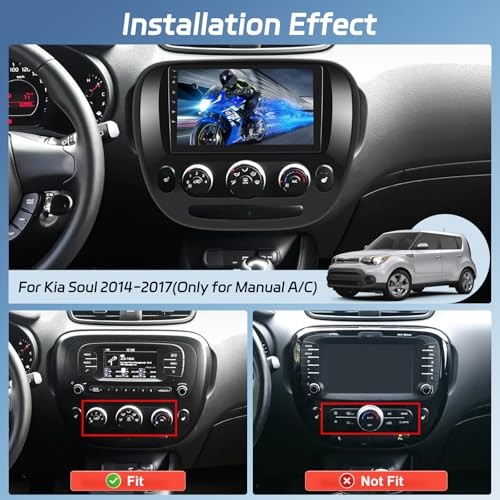 Kia Soul Car Radio 2+64G – 4 Core & 2GB + 64GB – Only for Manual A/C
