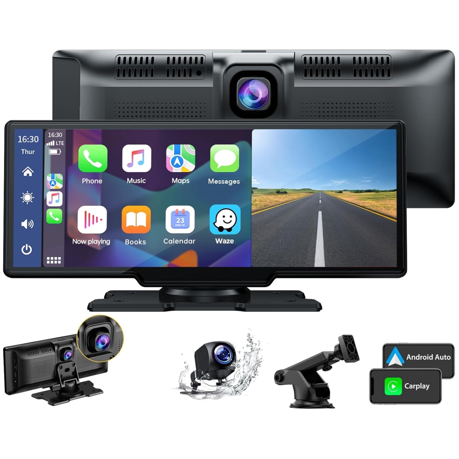 High-Definition Carplay Screen with Siri & Google Assistant