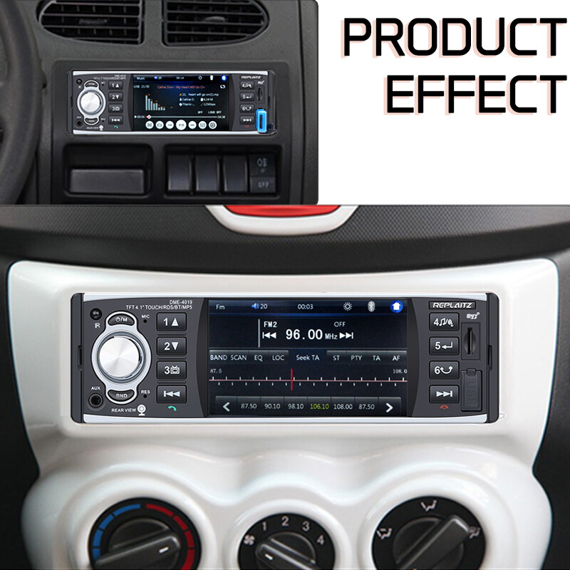 1 Din 4.1″ Car Radio Stereo MP5 Player Mirror Link Bluetooth Touch Screen FM/RDS