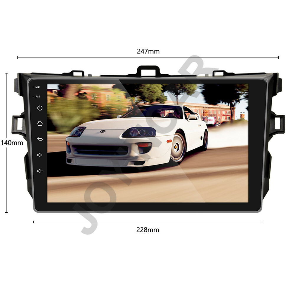9″ Android 10.1 Car Stereo Radio WIFI FM GPS Navi For Toyota Corolla 07-13+Cam