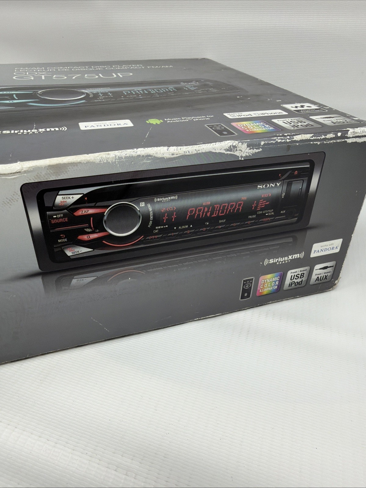 New Sony CDX-GT575UP FM/AM Compact Disc Player Car Stereo CD USB AUX Iphone