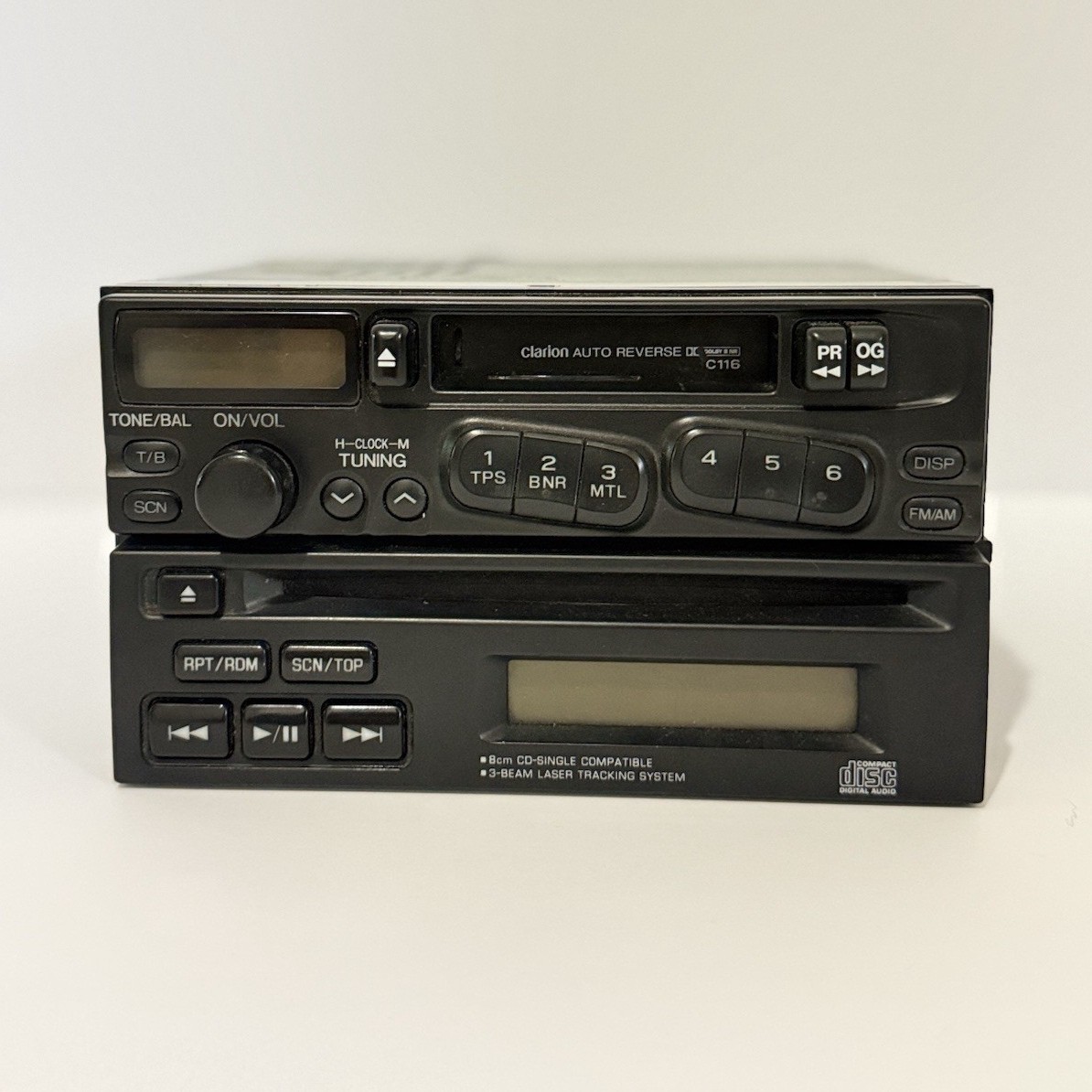 Clarion C116 1 DIN In-Dash Car Stereo Head Unit AM/FM Radio CD Player