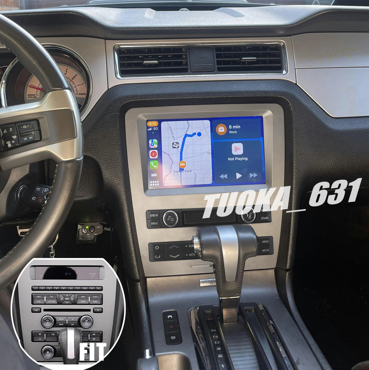 For 2010-2014 Ford Mustang Apple CarPlay Android Auto Car Radio GPS Navi Stereo