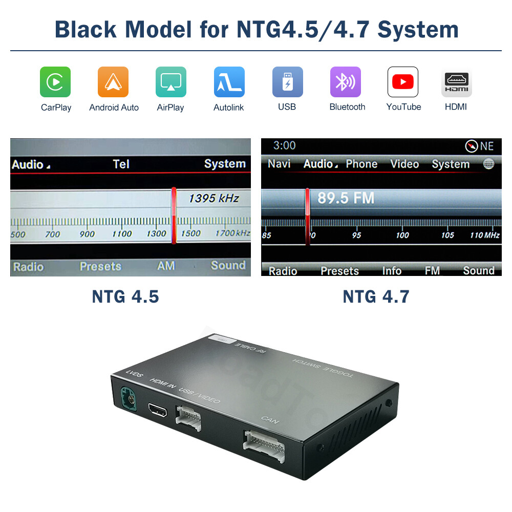 For Benz E350 W212 Coupe C207 Wireless CarPlay Android Auto Interface NTG4.5/5.0