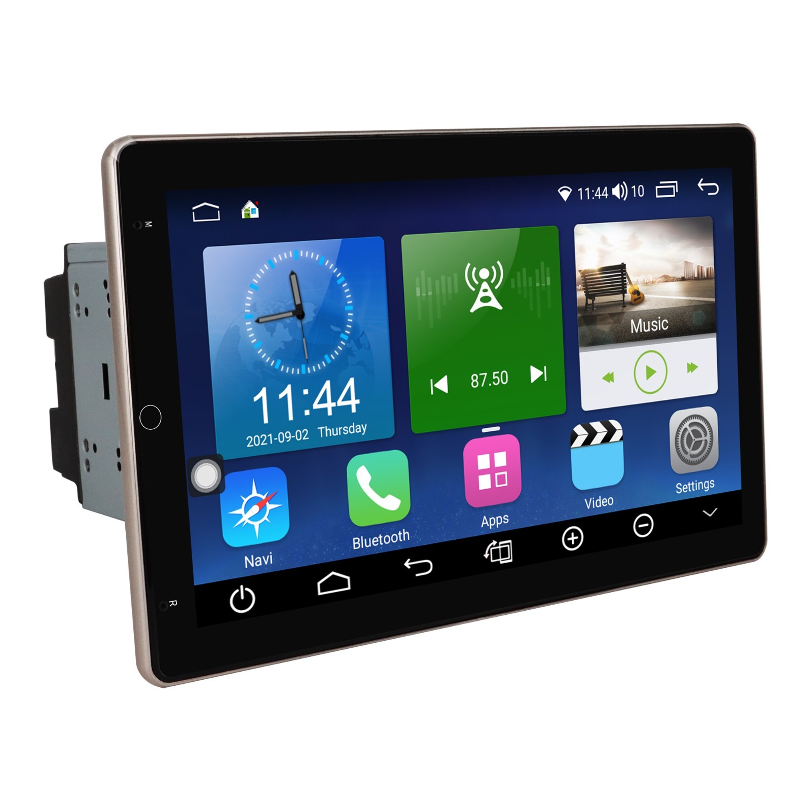Rotatable Car Stereo Radio 2 DIN 10.1″ Touch Screen Android GPS Navi Wifi 4+64GB