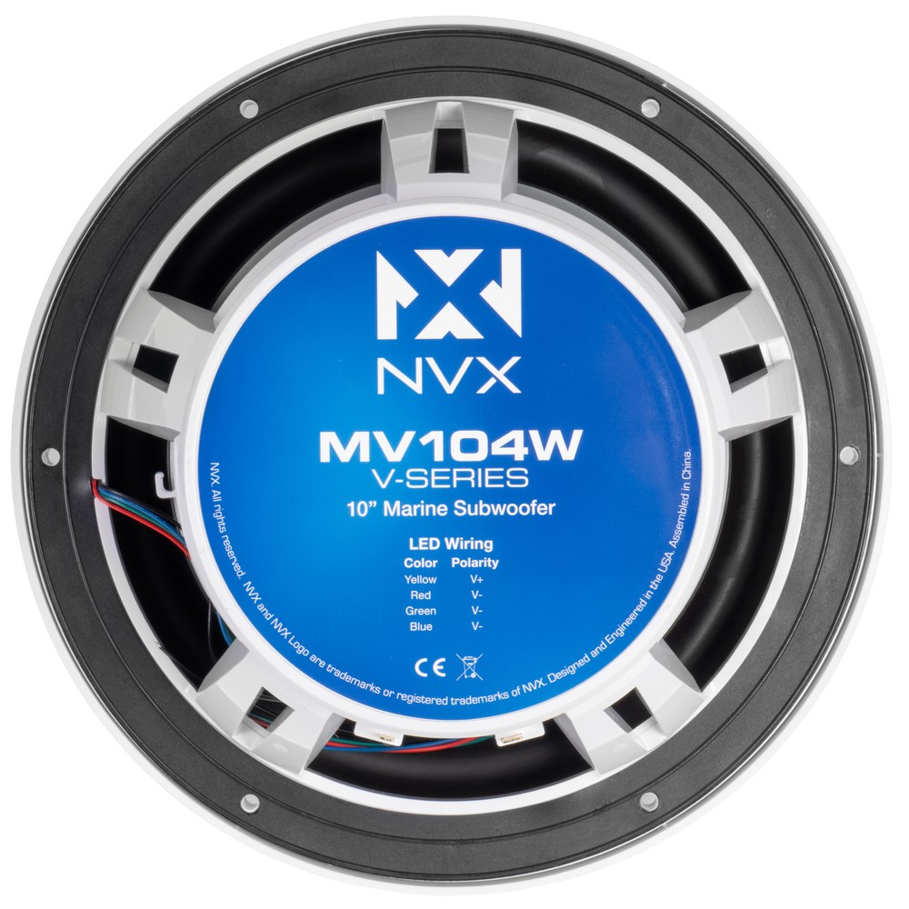 NVX VMPS35 Marine Receiver + 2 Pairs 6.5″ Speakers + Subwoofer + 5-Ch Amplifier