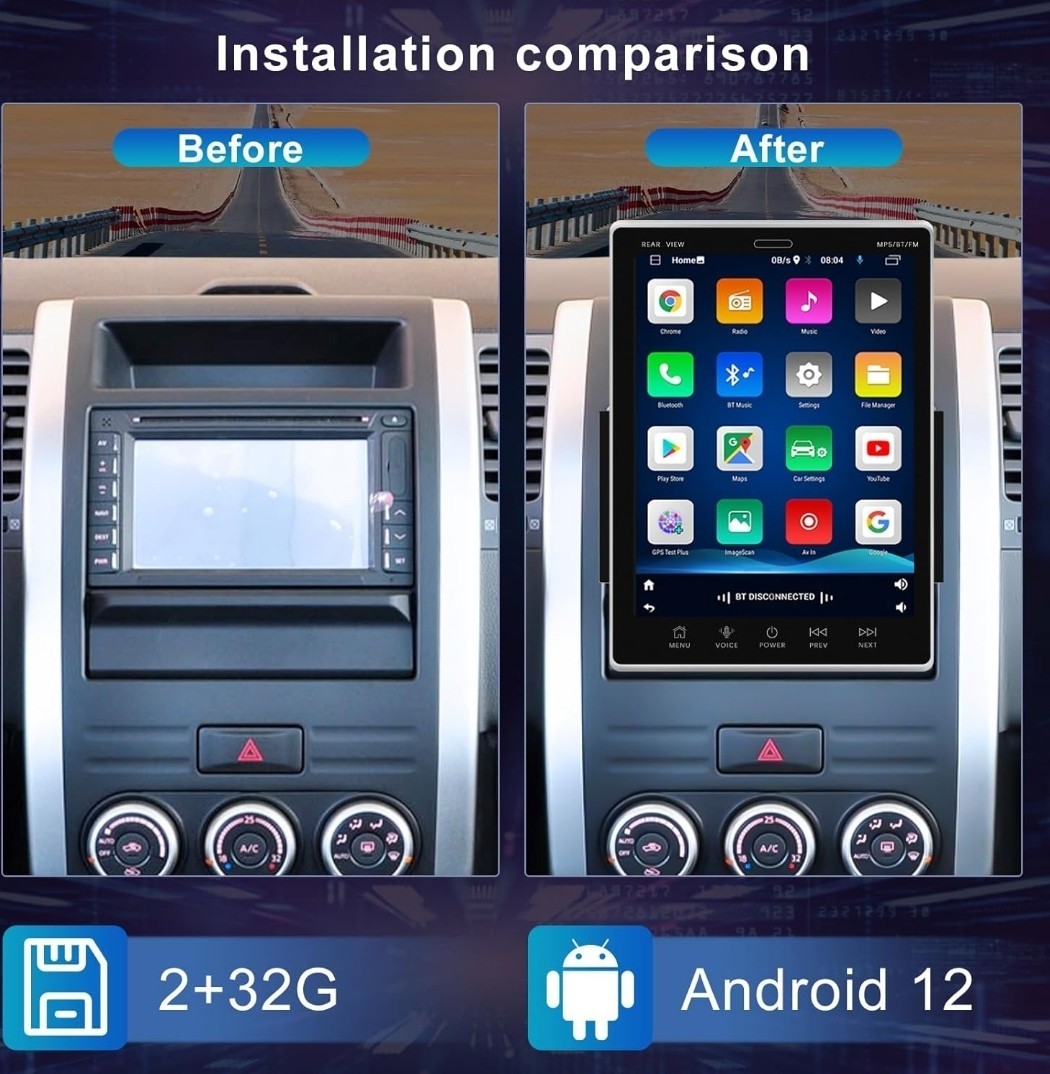 Double Din Car Stereo Android Car Radio Touchscreen with Bluetooth, Rimoody…