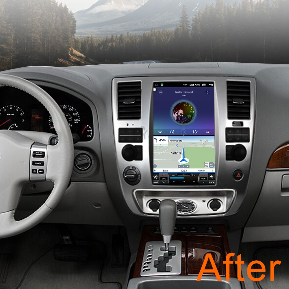 12.1″ Tesla Style Large Screen For Nissan Armada 2008-2012 Stereo FM AM Radio