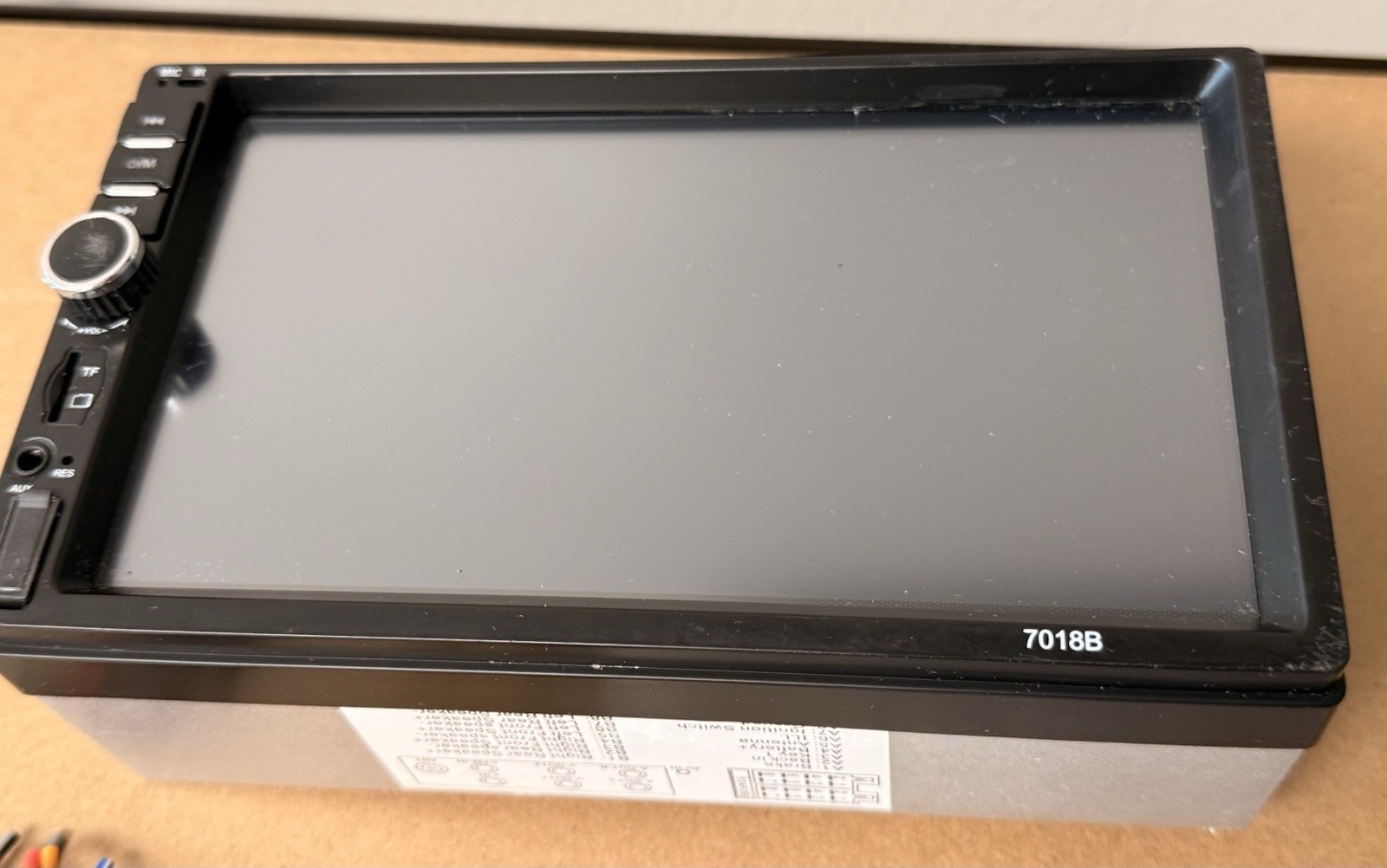7018B 7” Double DIN Car MP5 Player Touchscreen Stereo Bluetooth USB Open Box