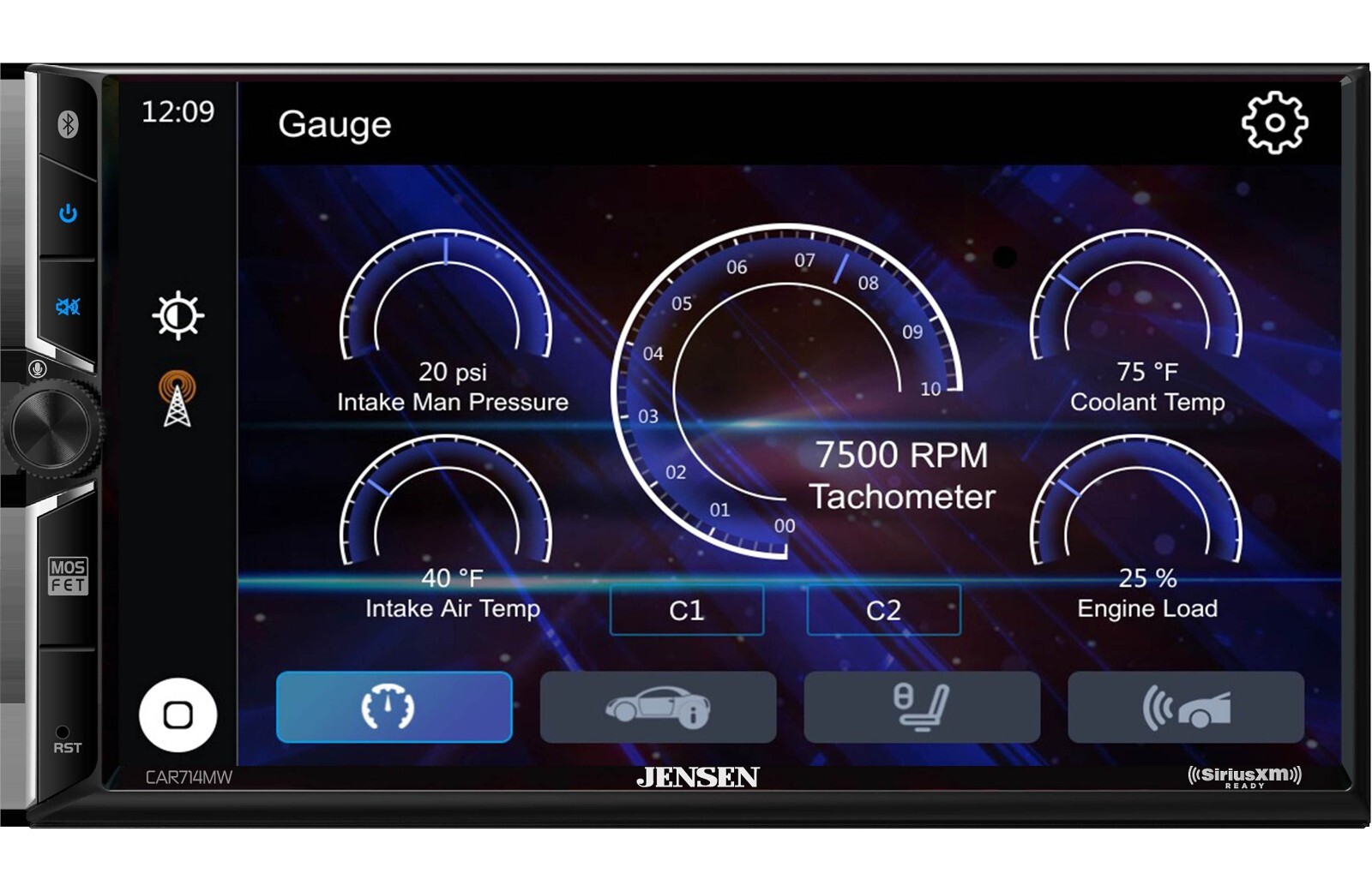 Jensen CAR714MW 7 inch Digital multimedia receiver + MRR + Camaro Install Kit