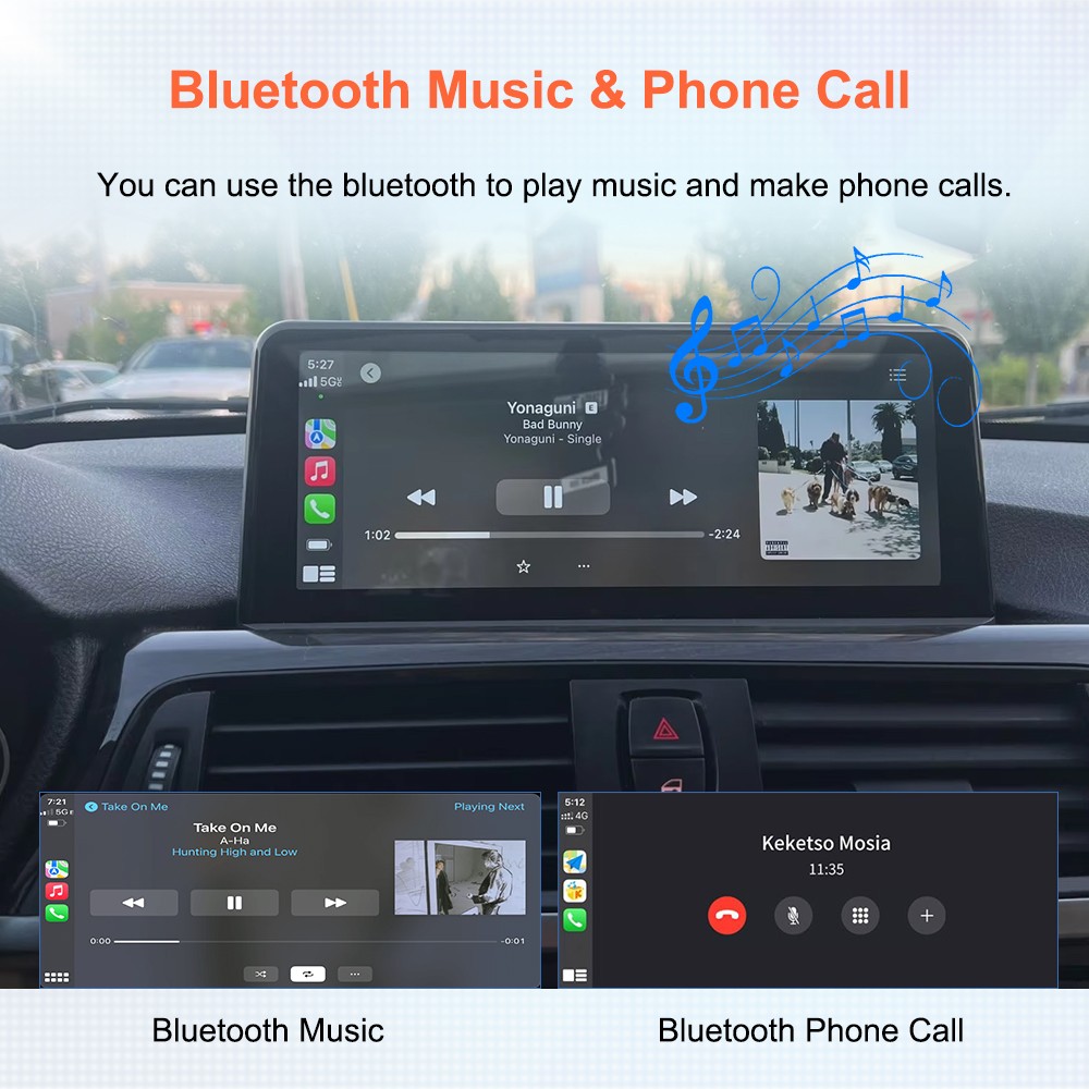 10.26″ IPS Touch Screen Car Radio Apple CarPlay Android Auto Portable Stereo+Cam