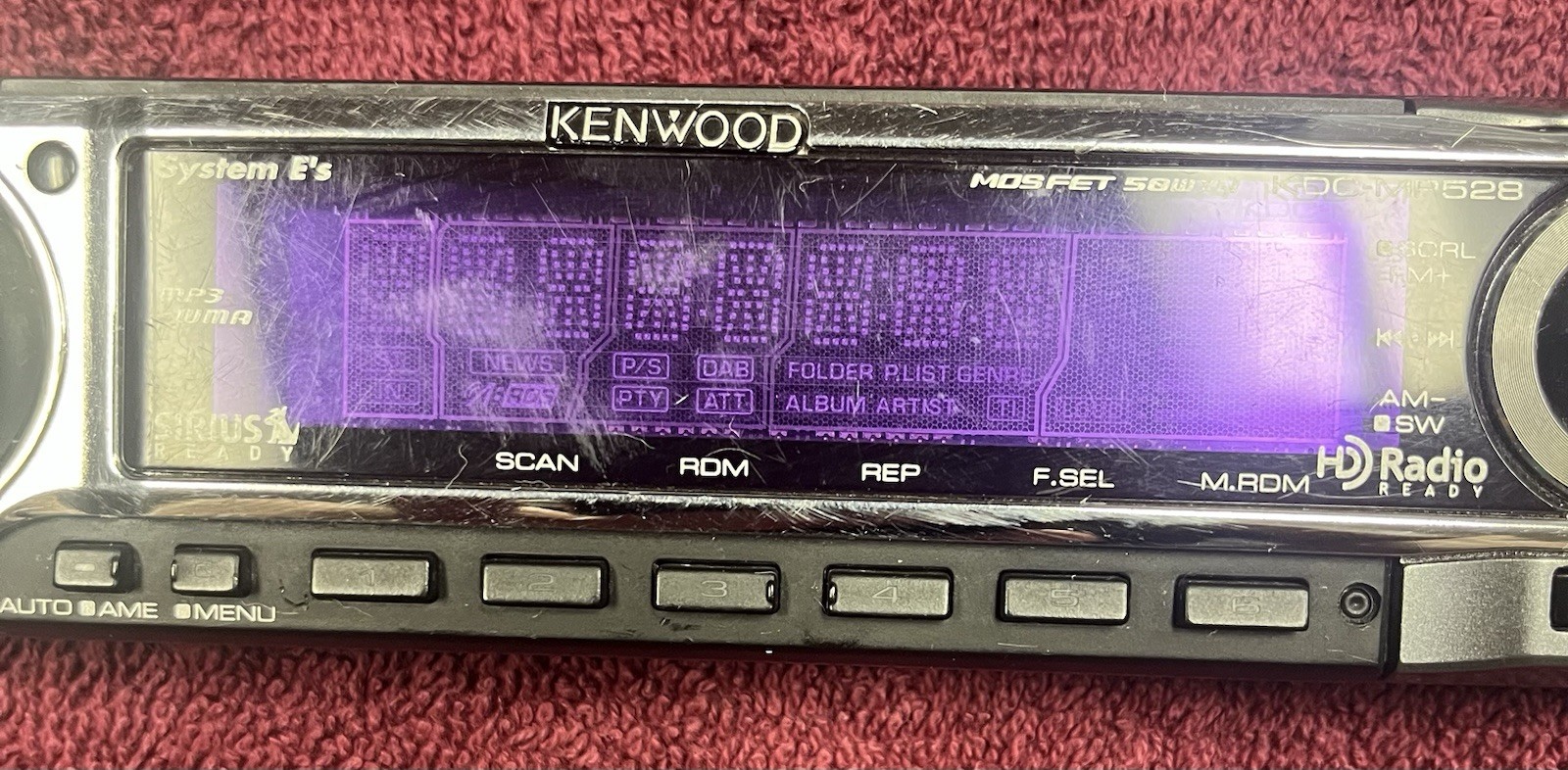 Kenwood KDC-MP528 Radio CD Reciever Face Only