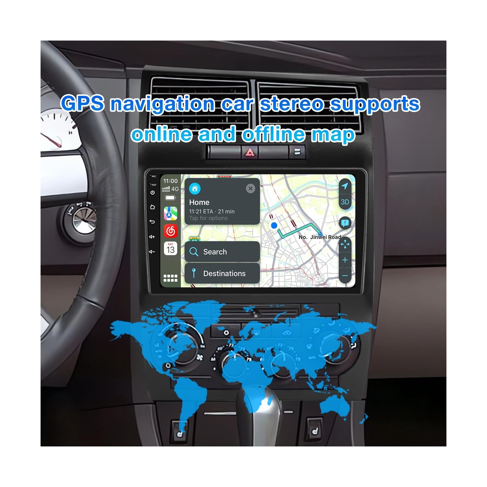 Android 13 Car Radio Stereo Compatible with Dodge Charger/Magnum 2005 2006 20…