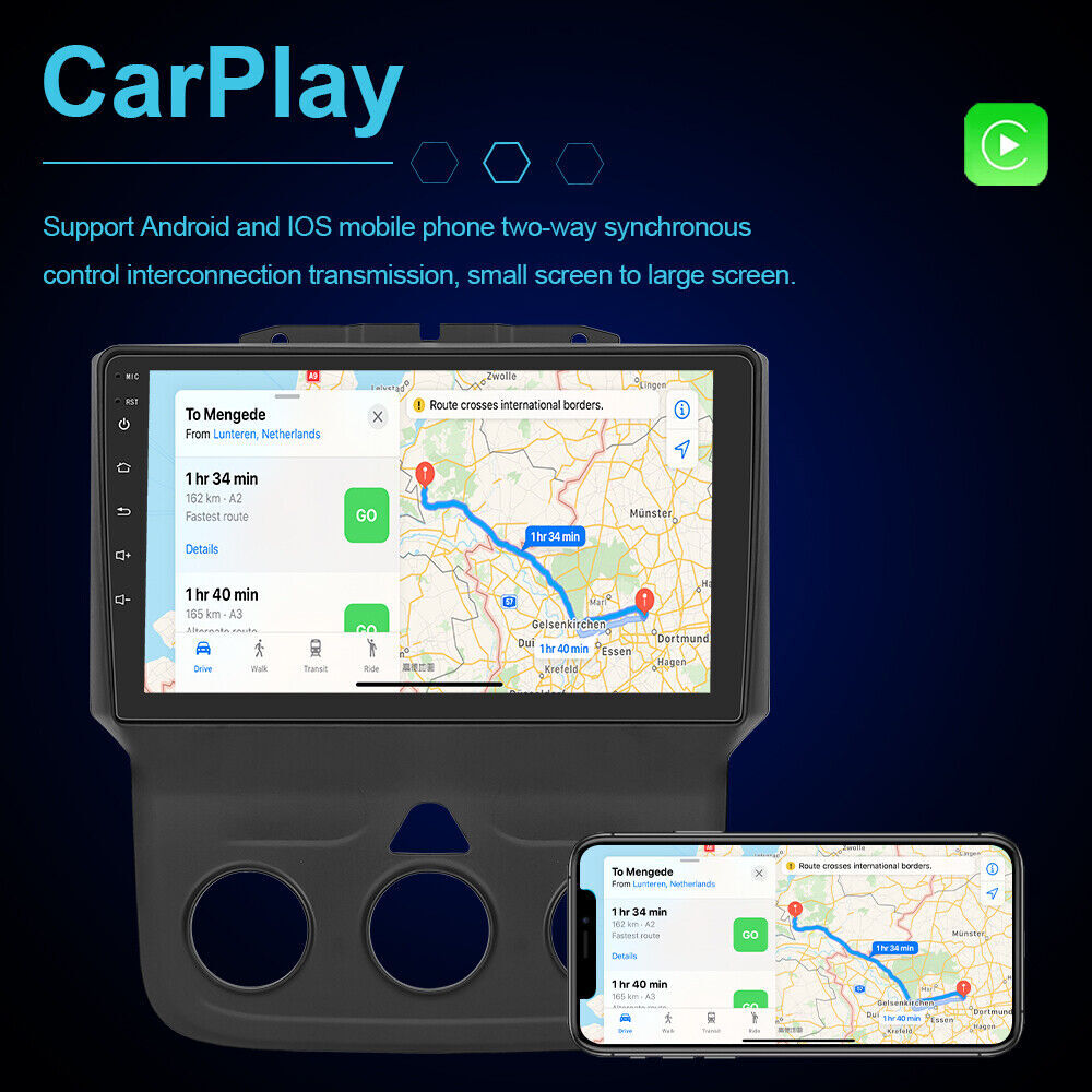 Car Stereo Upgrade For Dodge Ram 1500 2500 3500 2013-2018 Android Radio Carplay