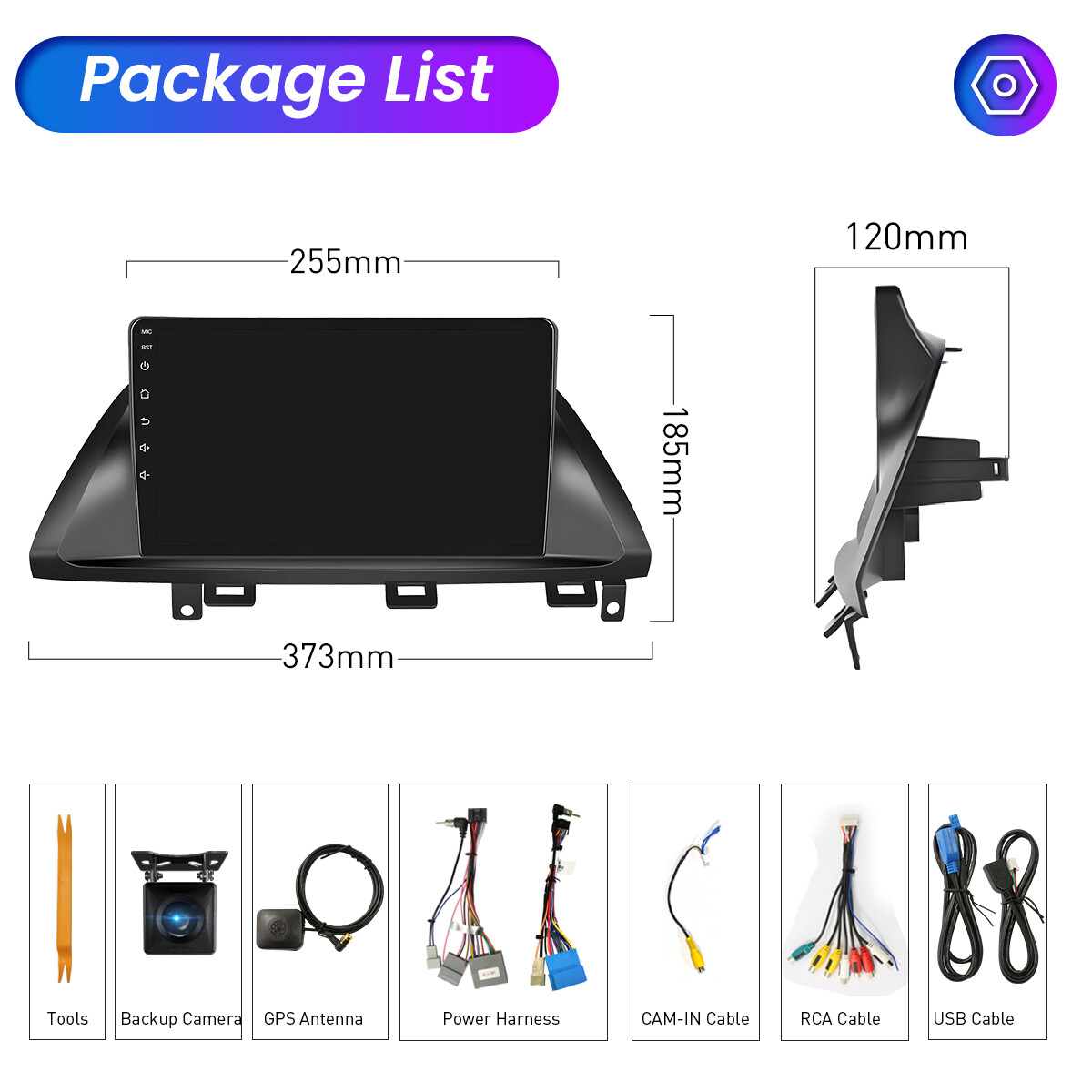 1280*800P Screen For Honda Odyssey 2005-2010 Android Stereo Radio Navi GPS Navi