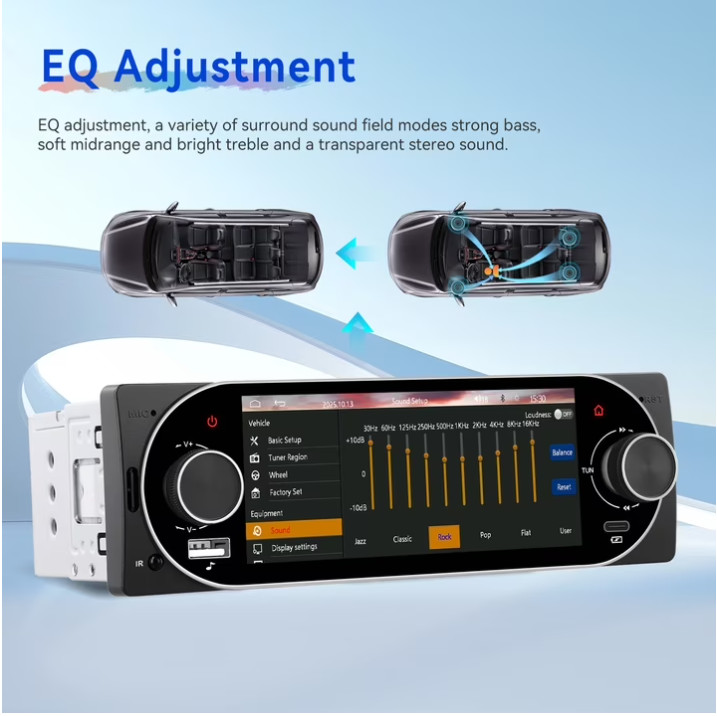 Estereo De Pantalla con Bluetooth Para Coche Carro Auto MP3 Player WMA/WAV/APE/F