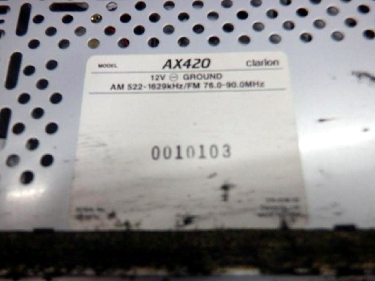 ADDZEST AX-420 Car Stereo w/ Harness JDM Japa For Parts Untested AS-IS