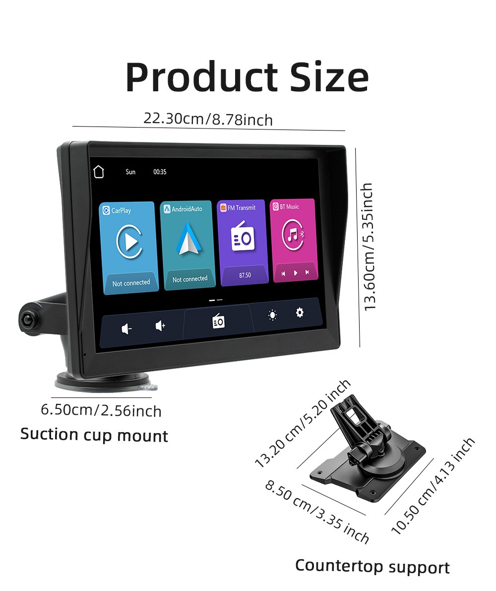 9 inch MP5 player car recorder universal car bluetooth wireless carplay portable