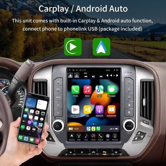 GEN 4 Android Car Stereo Radio For 2014-2018 Chevrolet Silverado GMC Sierra GPS