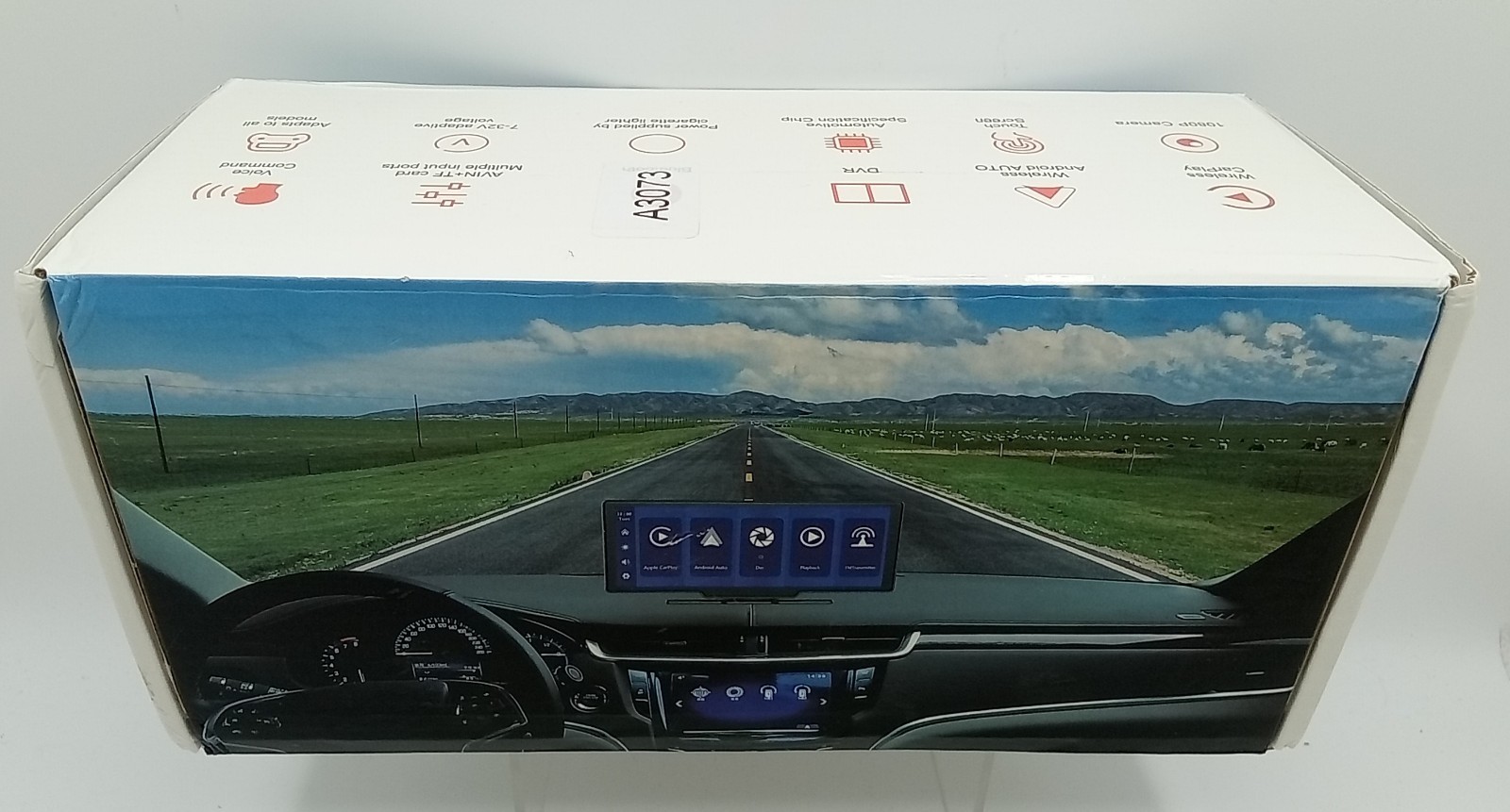 Portable Car Multimedia 10.26 in Smart Screen Player w/Back Up Camera T86DVR