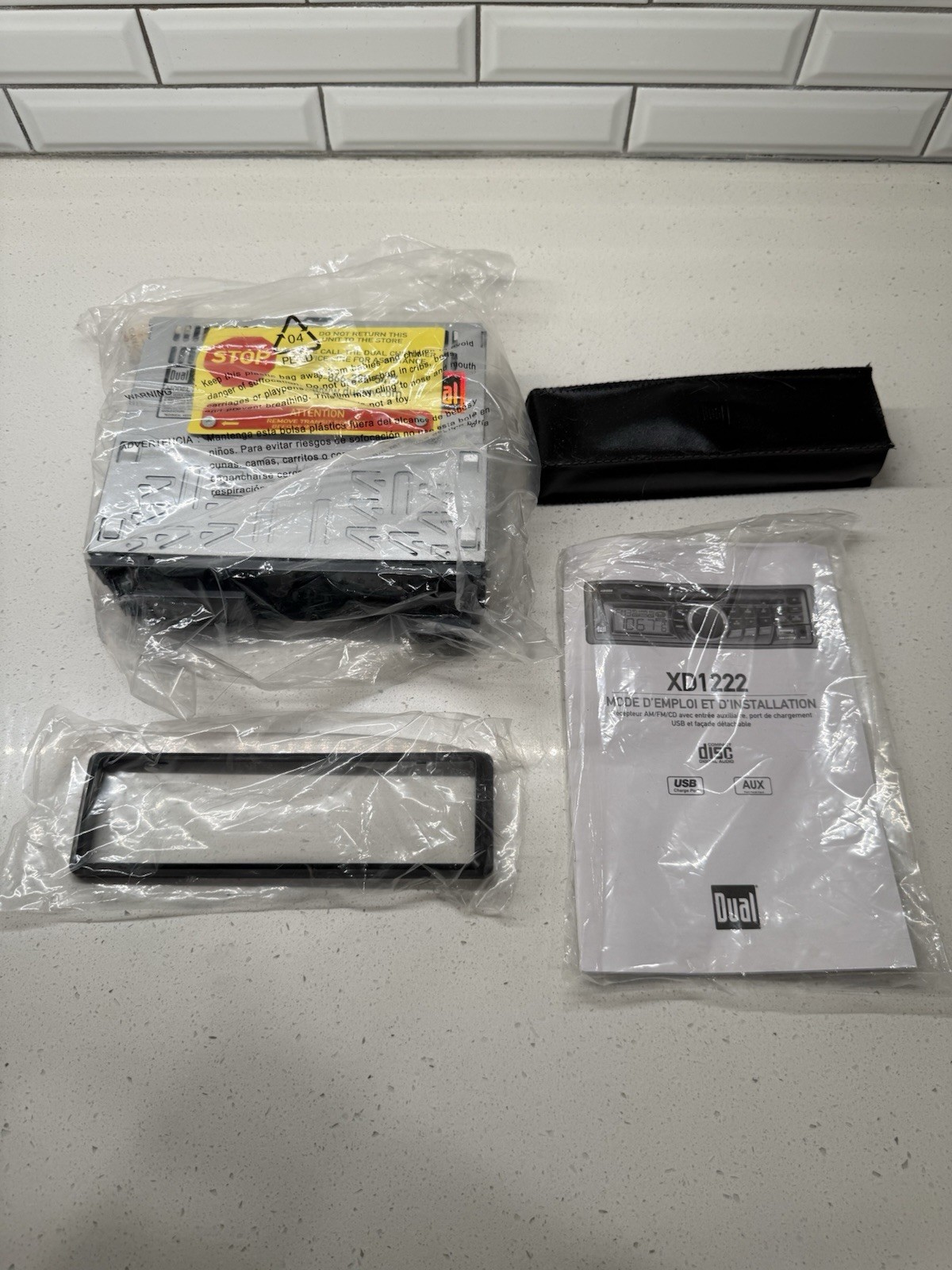 Car AM/FM/CD Dash Stereo ,Dual Electronics Model XD1222 , Never Installed