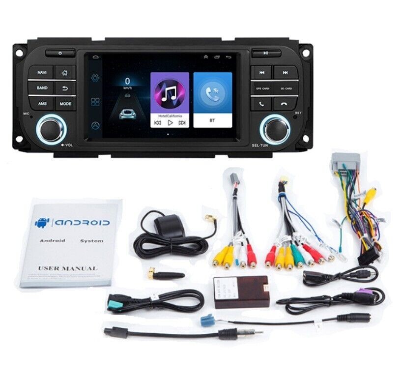 7″ For Jeep Wrangler Dodge Ram Chrysler Android Car Stereo Radio GPS Carplay NEW