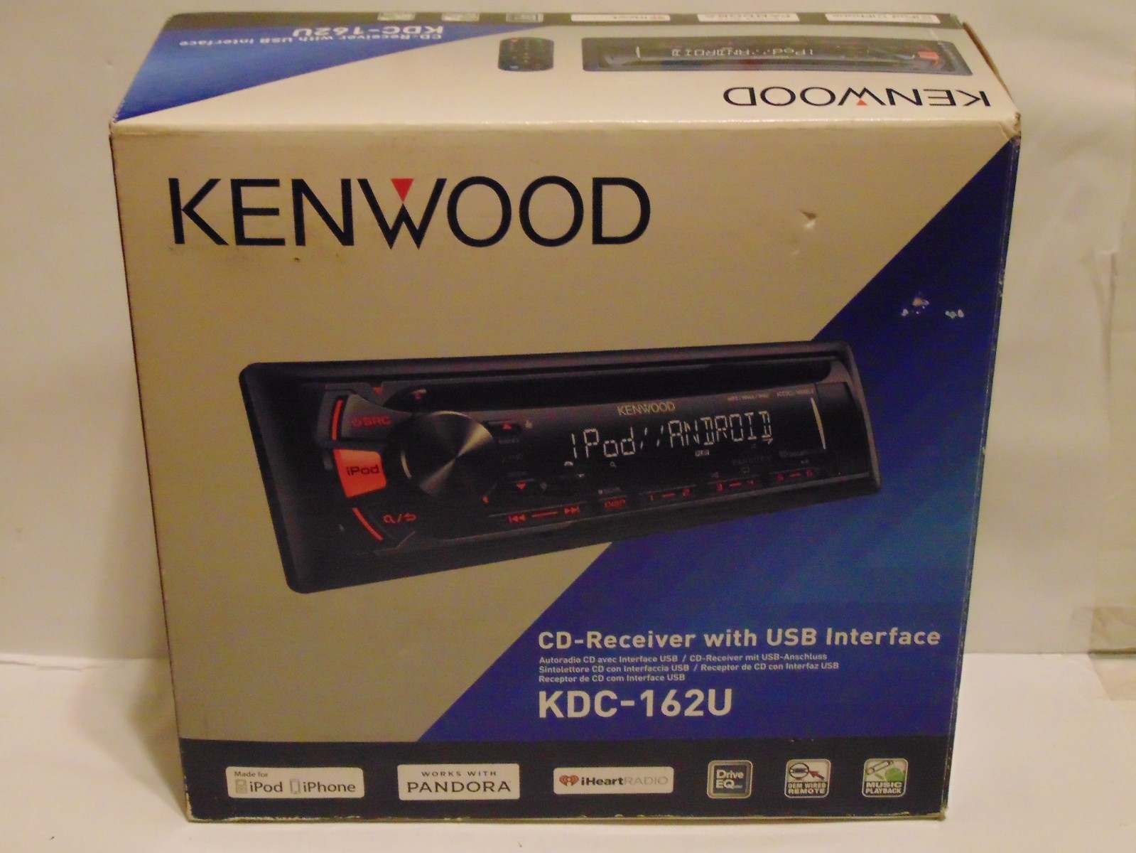 Kenwood car radio/cd player KDC-162U, NEW OLD STOCK
