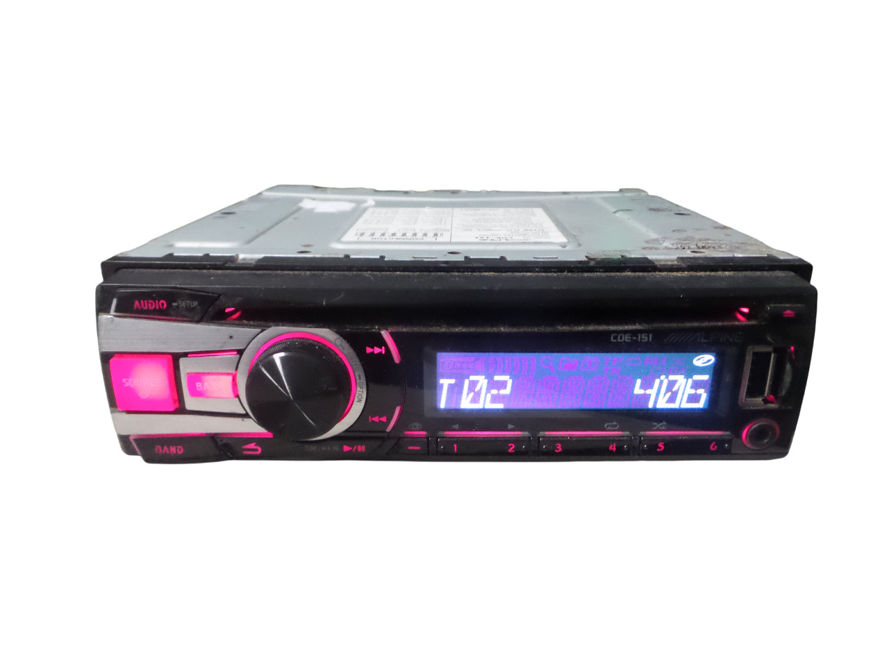 Alpine AM FM Radio CD Receiver Player CDE-151 – Free Shipping